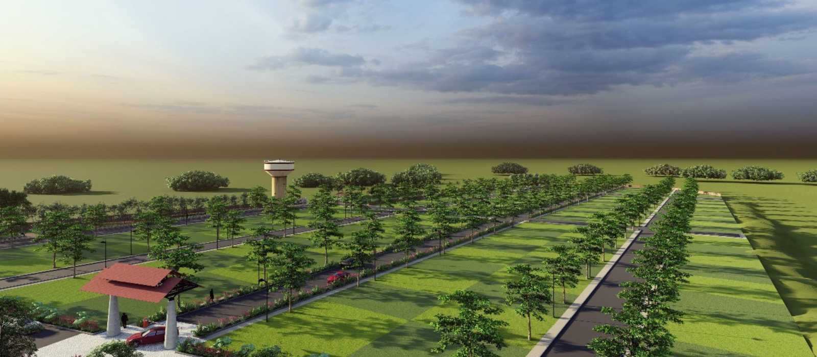Lush green residential plots